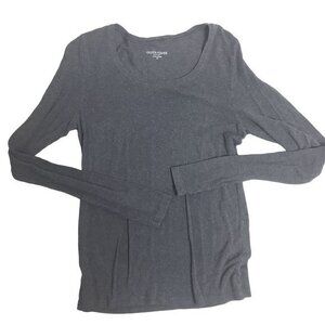 Eileen Fisher Womens Size PP Petite Gray Long Sleeve Shirt‎